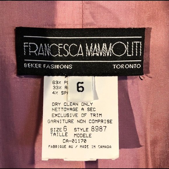 Vintage Gray and Pink Power Blazer - Picture 7 of 8